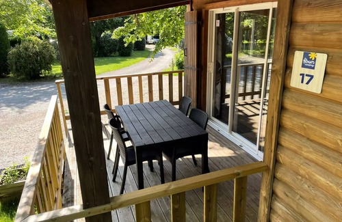 Soreze Ski Chalet | Chalet Bois Confort 31m2 - 2 Schlafzimmer - Überdachte Terrasse - TV - Klimaanlage 6 Personen