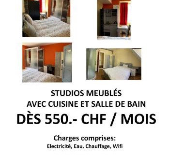 Courrendlin Apartment | Chambre Equipè à louer