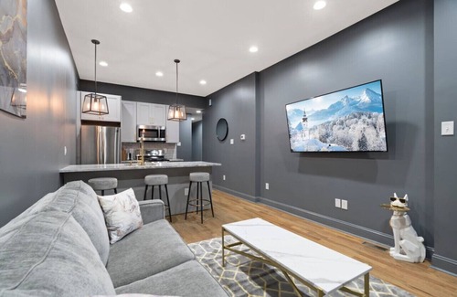 North Philadelphia West Apartment | Chic Urban Oasis | Movie Theatre