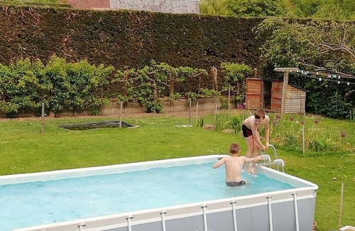 Saint-Michel-Tubœuf Bed & Breakfast | Claire room, king-size bed or twin beds, fast Wi-Fi, private bathroom with WC