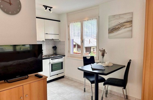 Saas-Balen Apartment | Cosy apartment for 2 people with WIFI, TV, balcony and pets allowed