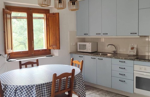 Santa Pau House | Country House 'Mas El Carrer - Baixos' with Mountain View, Shared Pool and Wi-Fi