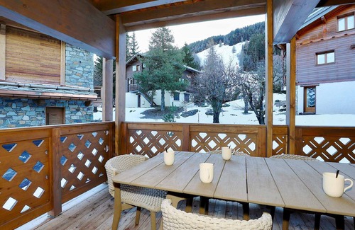 Le Praz Apartment | Courchevel Le Praz: New 3BR Apartment with Balcony, Close to Slopes, Sleeps 6