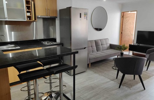 El Golf Apartment | Cozy 2BR Retreat in Prime Las Condes Location