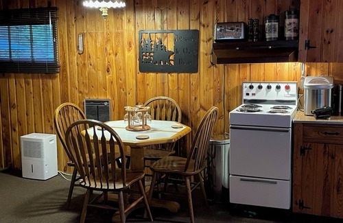 Mio Cabin | Cozy cabin with backyard stream close to Au Sable River and the best ATV trails