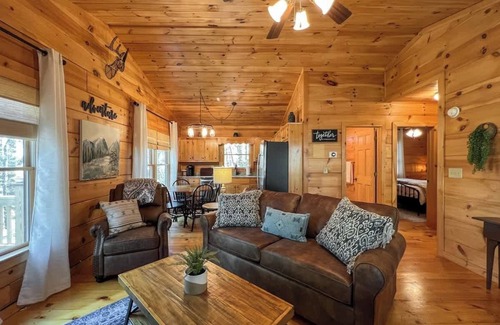 Blue Ridge Cabin | Cozy Couples Cabin, Hot Tub, Fire Pit, Grill
