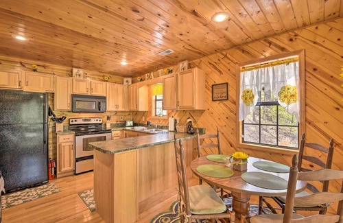 Hiawassee Cabin | Cozy Hiawassee Cabin w/Fire Pit & Mtn Views!