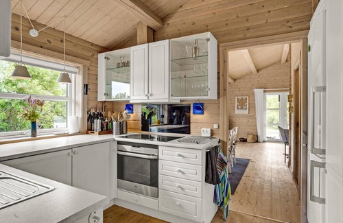Knebel House | Cozy home in Knebel with sauna