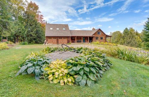 Wilmington House | Cozy Log Cabin Near Mt Snow Views, Modern Comfort