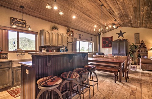 Cripple Creek House | Cripple Creek Mountain Getaway w/Hot Tub & Views!