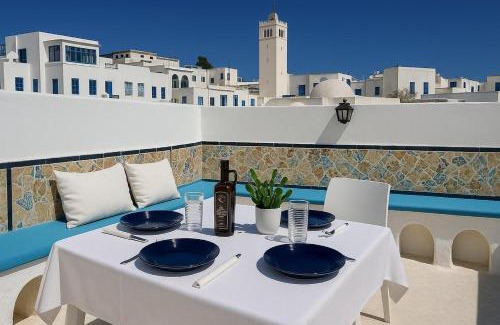 Sidi Bou Said Villa | Dar Mima rooftop sea view