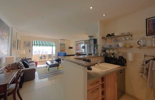 Villefranche-sur-Mer Apartment | De luxe air-cond 2 bed apt close to beach with large terrace and sea view