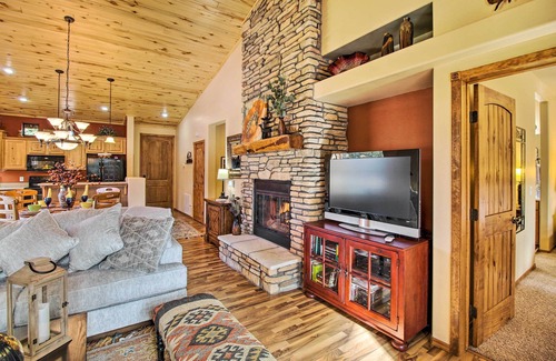 Torreon House | Deck & Fire Pit: Show Low 'Villa in the Pines'