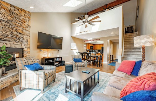 McHenry House | Deep Creek Fun w/Hot Tub, Dock & Fireplace
