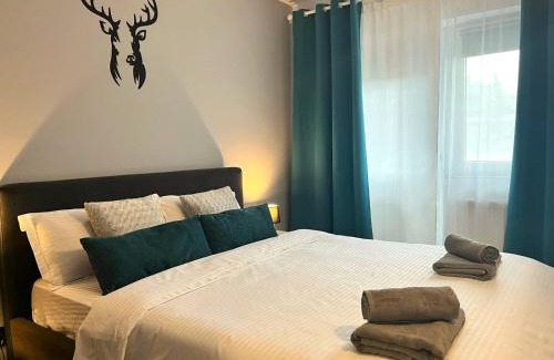 Jibert Apartment | Deer House Sinaia - Fireplace and Balcony