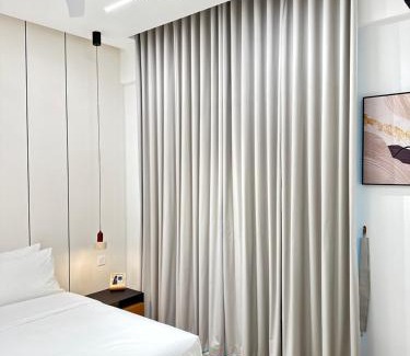 Likas Apartment | Deluxe 1BR Seaview and Mountain View with balcony