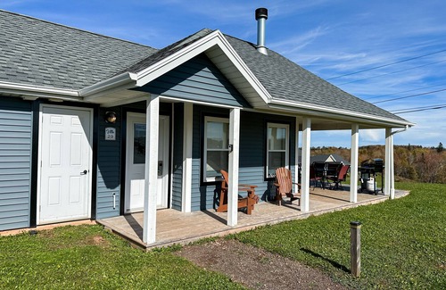 Stanley Bridge Condo | Deluxe two bedroom condo with outdoor fireplace