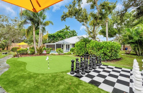 Palma Sola House | Destiny Palms Pool & Spa, Game Room, Mini Golf, Giant Chess Near IMG & AMI