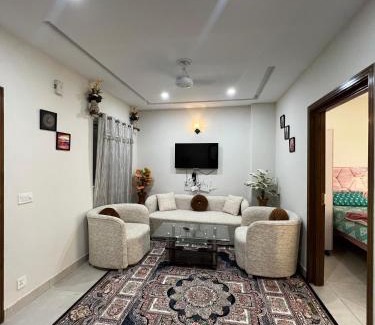 Hassan Abdal Apartment | Doha emporium B-17 multi garden Islamabad 2 bad flate for rent