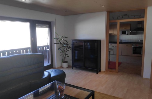 Breitnau Apartment | Double room with balcony, shower and WC