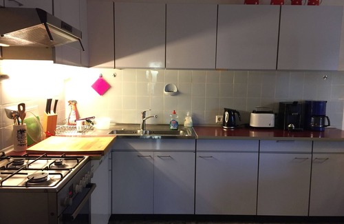 Weil am Rhein Apartment | Double room with flat screen TV and shared bathroom
