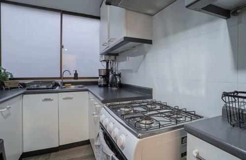 Santiago Apartment | El Golf Social: Chic 2BR Oasis Near MUT with Pool