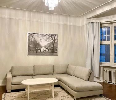 Kluuvi Apartment | Elegant Jugend city retreat 79m2