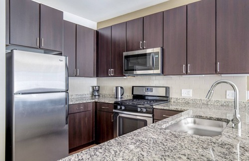 Assembly Square Apartment | Elegant Somerville 1BR w/W/D, Gym & Roof, nr Assembly T, by Blueground