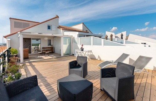 Le Grau-Du-Roi Apartment | EXCEPTIONAL PANORAMIC VIEW DUPLEX WITH POOL, PARKING