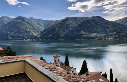 Cressogno Apartment | Exclusive penthouse with stunning lake view, large terrace, garden & pool.