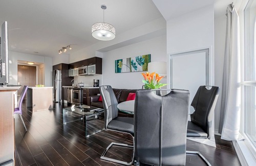 Bay Street Corridor Condo | Family Size junior 2 bedroom condo walk to Sick Kids hospital. Sleeps 6. Pets OK