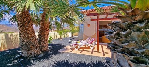 La Pared House | Ferienhaus Casa Oasis - La Pared - Garten - Meerblick