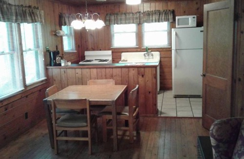 Hot Springs Cabin | FIVE POINTS~LAKE HAMILTON: Cabin#6 ~ 2BR w/Queen Beds, Futon in LR, Full Kitchen, Breakfast "Fixins" Provided, Great Lake View