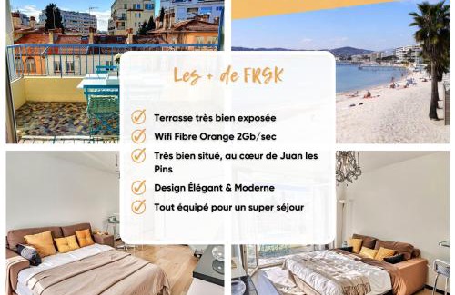 Juan-les-Pins Apartment | FRGK "Wilson Palace" AC WIFI FIBRE TERRASSE