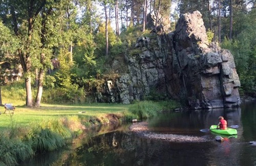 Rapid City House | Fun Historic Cabin with the Best Swimming Hole on Spring Creek