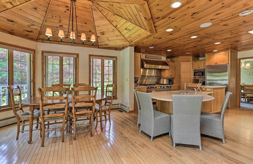 Hancock House | Game Room, Yard + Hot Tub: Spacious Catskills Home