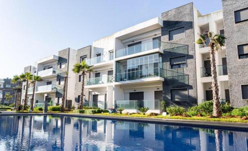 Soualem Trifiya Apartment | GARDEN BAY Appartement Luxe Front de Mer à Tamaris Sidi Rahal, Plage Privée, Piscine et Loisirs