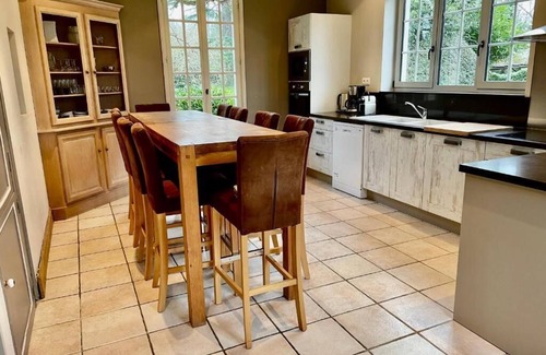 Sainte-Opportune-du-Bosc House | Gîte Le Domaine with private pool and fireplace