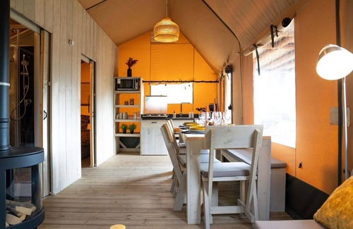 Lathum RV Rental | Glamping Tent by Lake De Rhederlaag