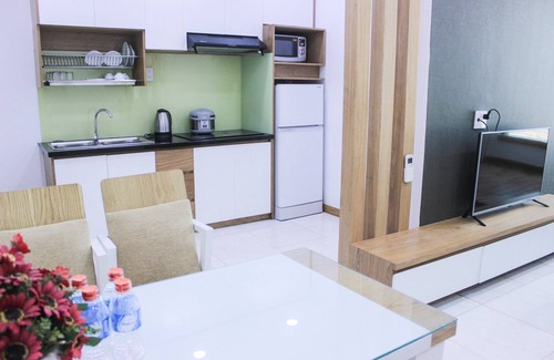Tran Phu Beach Apartment | Gold Ocean-Family room two bedrooms-Bed Queen Size