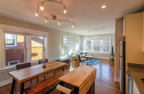 St. Louis Apartment | Gorgeous Minimalist Gem w/Fenced Backyard + W/D