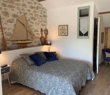 Roquemaure House | Grande Chambre chez l'habitant dans Mas provençal