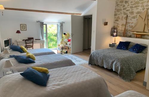 Roquemaure House | Grande Chambre chez l'habitant dans Mas provençal