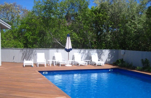Beach Hampton House | Hamptons Designer Beach Home, Large Pool, 1 Block From Private Ocean Beach