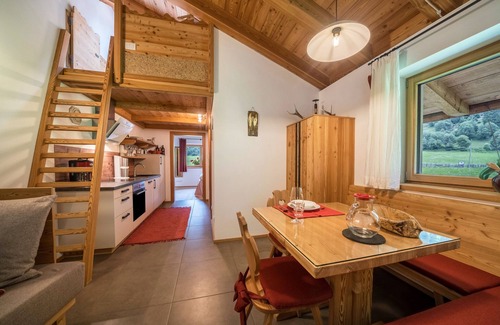 Racines Apartment | Holiday Apartment "Larch Soge Apt Helmuth" with Mountain View, Balcony & Shared Garden