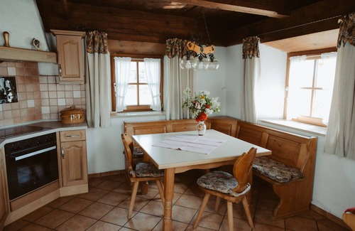 Eggstatt House | Holiday home, listed building, in the style of an alpine hut, vacation at the Schelshornhof