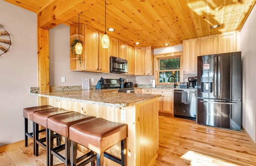 Sunday River Area Cabin | Hot Tub, Huge Game Room, Fire Pit, Sunday River, Mountain Views, Dog Friendly
