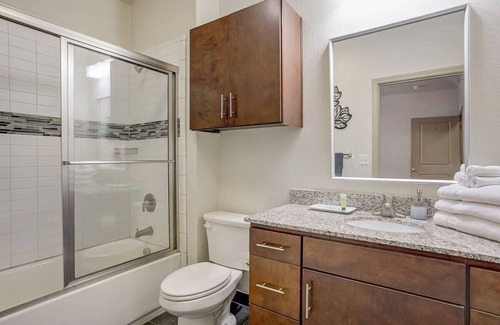 West Campus Apartment | Huge West Campus Flat + In-Unit Theater + Hot Tub