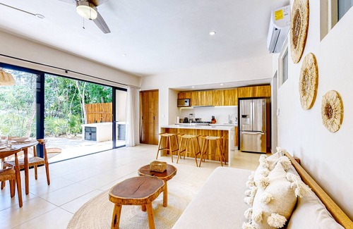 Tulum Apartment | Inviting dog-friendly apartment with pool, fitness area, balcony, & W/D