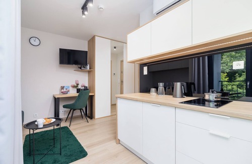 Warszawskie Apartment | Kątowa 10 | Modern Studio | Balcony | Home office
